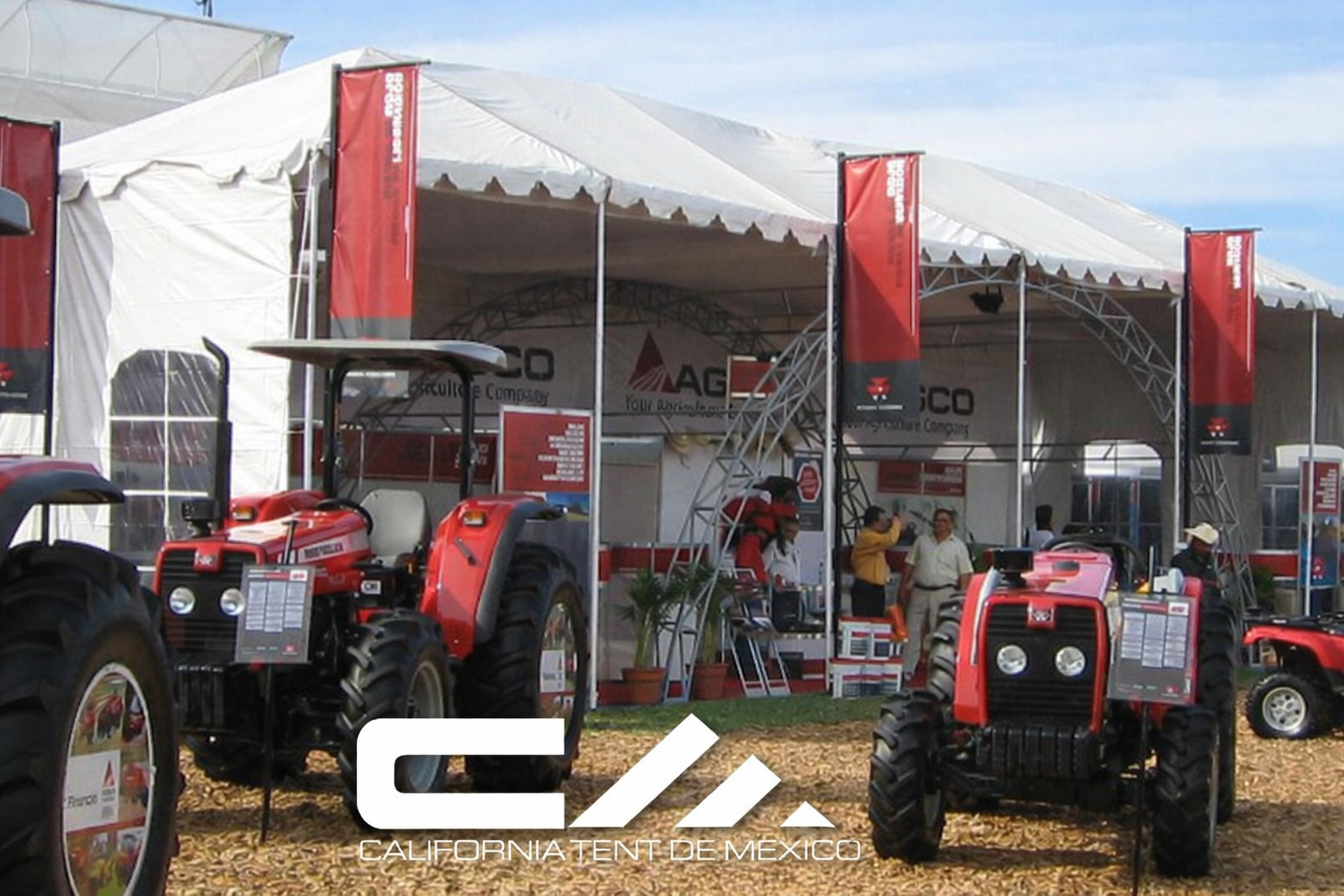 Carpa para feria o evento corporativo con imagen profesional